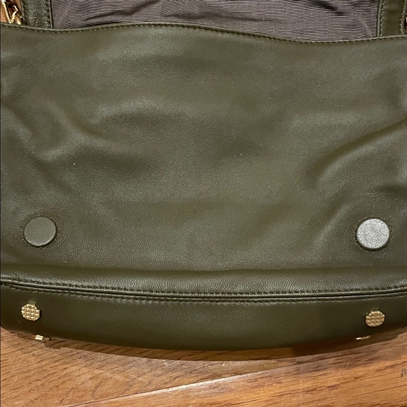 Elizabeth and James Olive Bag with Gold Strap & Detachable Leather Strap - Picture 6 of 16